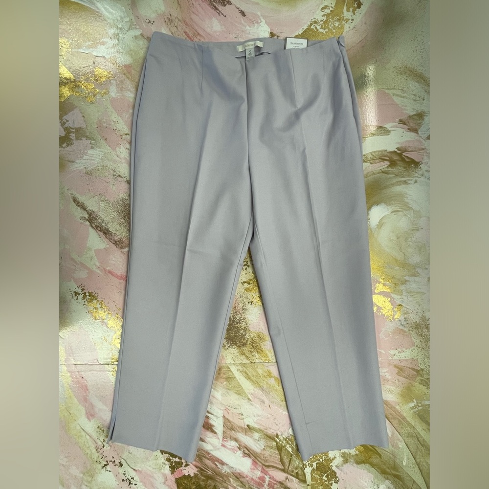 Chico’s The Ultimate Fit lilac Stretch Capri crop pants 2/L/ XL